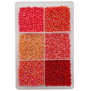 eshoppee 200 gm 6/0, 4mm Glass Seed Beads for Jewellery Making kit Art and Crafts Materials for Embroidery Necklace Bracelet Earring Making Materials DIY kit