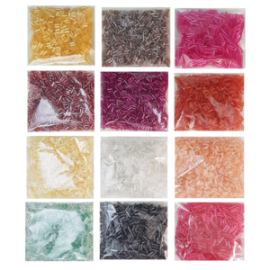 eshoppee 300 gm 12 Colors X 25 gm Multicolor Glass Seed Beads for Jewellery Making kit Art and Crafts Materials for Embroidery Necklace Bracelet Earring Making Materials DIY ki