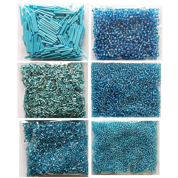eshoppee 300 gm Turquoise Color Glass Seed Beads for Jewellery Making kit Art and Crafts Materials for Embroidery Necklace Bracelet Earring Making Materials DIY kit