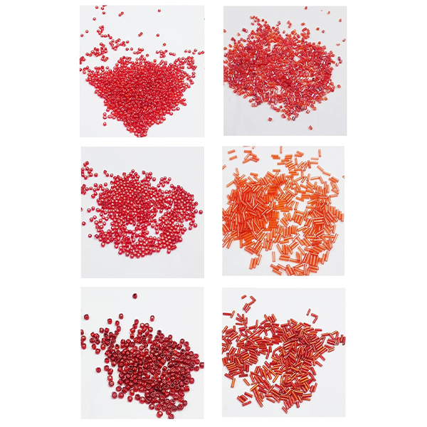 eshoppee 300 gm red Color Glass Seed Beads for Jewellery Making kit Art and Crafts Materials for Embroidery Necklace Bracelet Earring Making Materials DIY kit - Image 2