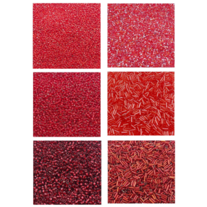 eshoppee 300 gm red Color Glass Seed Beads for Jewellery Making kit Art and Crafts Materials for Embroidery Necklace Bracelet Earring Making Materials DIY kit